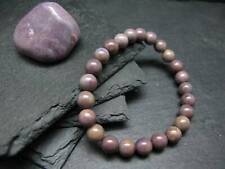 Purple Jade Jadeite Genuine Bracelet ~ 7 Inches ~ 8mm Round Beads picture