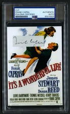 Frank Capra signed autograph 3.5x5 Film Director: It's A Wonderful Life PSA Slab picture