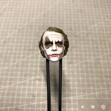 Painted 1/18 1/12 1/10 Heath Ledger Joker Head Sculpt fit 3.75