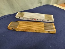 Vintage Lot Of 2 Lufkin Wooden Tape Measures 72