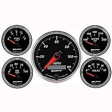 AutoMeter Street Rod Designer Black II Series Gauges|3429 picture