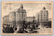 1938 Milan, Italy Postcard-  PIEDMONTE SQUARE picture