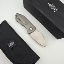 Kizer WPK Folding Knife Titanium Friction Folder Sheepsfoot S35VN Ki2534A1 EDC picture