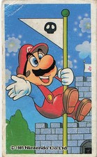 Vintage 1985 Nintendo Super Mario Bros Menko Card Baseball Game Elements Japan picture