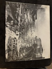 Large Antique 1919 Construction Photograph 20.5x16.5 Architectural Photo picture