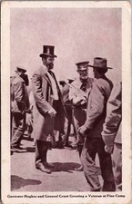 General Grant Governor Hughes Pine Camp Veteran Greeting RPPC Postcard picture
