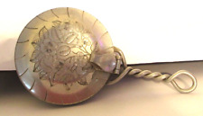 Vintage Silent Butler ash crumb catcher Hand Forged Hammered Aluminum TWISTED picture