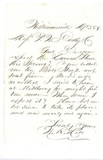 1869 Handwritten Letter MR Hill of Williamsonville, NY PW Pindley Crocus Root picture