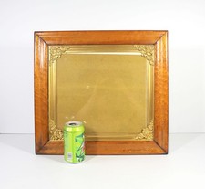Antique BIRDS EYE MAPLE PICTURE FRAME Veneer 10.5 by 11.5 Inch Opening Hanging picture