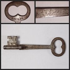 Antique R&E MFG CO Russell & Erwin Flat Shank Skeleton Key, May 4, 69 Patent picture