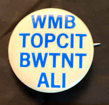 Vintage Southwestern Bell Employee WMD TOPCIT BWTNT ALI Acronym Pinback Button picture