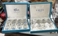 Vintage Raimond & Eales 1779 Crystal Salt & Pepper Shakers Lot of 12 picture