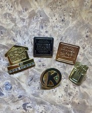 Brass Plated Lapel Pins with Clutches Variety NWOT Look picture