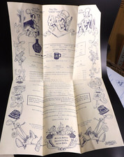 VINTAGE 1965 JAMAICA INN ENGLISH PUB MENU MIAMI FLORIDA ILLUSTRATED Brochure picture