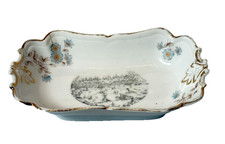 BARRE VT Quarry VERMONT ANTIQUE Souvenir China TRINKET BOWL DISH picture