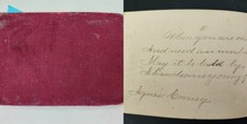 1887 antique AUTOGRAPH ALBUM milford ma KATIE A COONEY agnes mawn worcester  picture