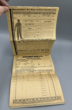 1910s MONTGOMERY WARD Department Store ORDER FORM Advertise CLOTHING Measurement picture