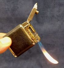 BEATTIE JET LIGHTER W/REAL LEATHER WRAP USA FULLY FUNCTIONAL & BEAUTIFUL picture