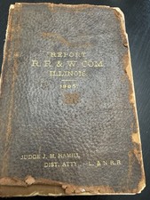 Antique 1905 RR&W Railway Annual Report Illinois Railroad And Warehouse picture