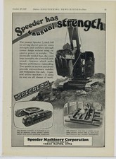 1927 Speeder Machinery Co. Ad: The Speeder Has Unusual Strength - Cedar Rapids picture