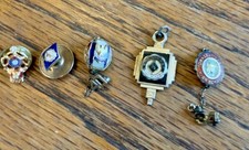 Vintage Lot Of Class Pins 1934 & 1940 Pendant Order Of Elks picture