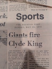 1970 Houston Post Newspaper Lot Sports - January/May picture