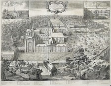 Villers-La-Ville Abbey Wallonia Brabant Belgium Sanderus Copper Engraving 1727 picture