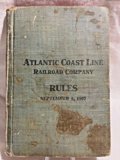 Antique Vintage 1907 Atlantic Coast Line Railroad Company Rule Book 27 pages picture