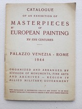 1944 Allied Monuments Men Rome Art Recovery Exhibition Catalogue WWII MFAA Rare picture