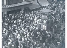 1929 Boston Christmas Shoppers 3 Glass Plate Negatives Traffic Kiosk OOAK picture
