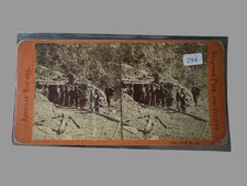 1870s Shamokin PA Coal Miners Drift Mouth Stereoview Anthracite Mining #1221 picture