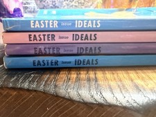 Vintage Easter Ideals Book Lot of 4 Mid Century Spring Decor Gift picture