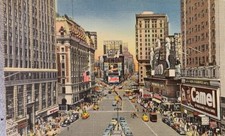 Vintage Postcard Times Square New York City NYC Linen Pepsi Cola Curteich picture