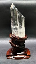 3.86LB Natural clear crystal quartz freeform Mineral healing+stand picture