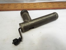 Unique Antique Tin Hand Crank Nutmeg Grinder Grater Kitchen Spice Tool picture