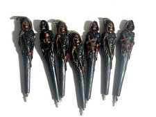 Lot of 7 Grim Reaper Skull Pens Gothic Holiday Gift Collectible Skeleton Pen picture