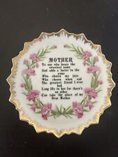 Vintage Decorative Plate : Mother  picture