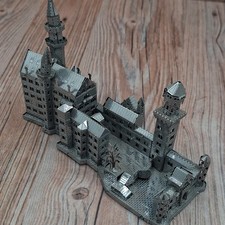 Metal 3D Model Historical Castle Building Figurine Collectible Miniature picture