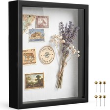 Black 8x10 Shadow Box Display Frame with Linen Backboard 8x10 Picture Frame picture