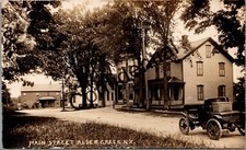 Real Photo Main St Alder Creek NY Adirondacks w/ Photographer's Car RPPC R207 picture