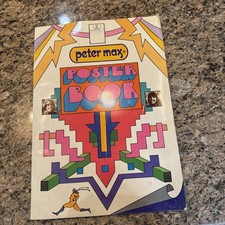 PETER MAX  Poster Book  1970 Vintage 2nd Printing - Damaged picture
