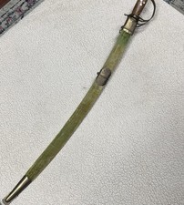 Vintage Southeast Asia Cutlass Etched Sword & Sheath 37