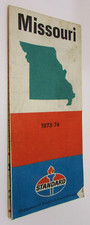Vintage 1973-74 Standard Oil Division Amoco Missouri Highway Road Map picture
