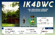 Casalecchio Italy IK4BWC QSL Radio Postcard picture