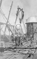 Wisconsin Dairy Barn Raising Construction WI - Reprint picture