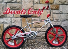 NOS Schwinn Mag Scrambler SX500  1970’s/80's reproduction Decals Award Winning picture