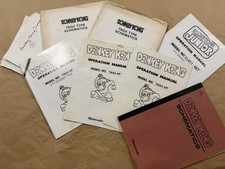 Nintendo Donkey Kong Arcade Manuals Schematics TKG3 TKG4 Junior Foldouts Lot picture