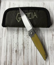 Javi Garcia Custom Knives Nova Magnacut Vintage Gold G10 picture