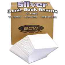 1000 BCW Silver Age Acid Free Comic Book Backer Boards - Bulk Pack picture