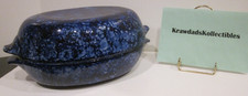 STANGL POTTERY BLUE CAUGHLEY COVERED CASSEROLE ~13